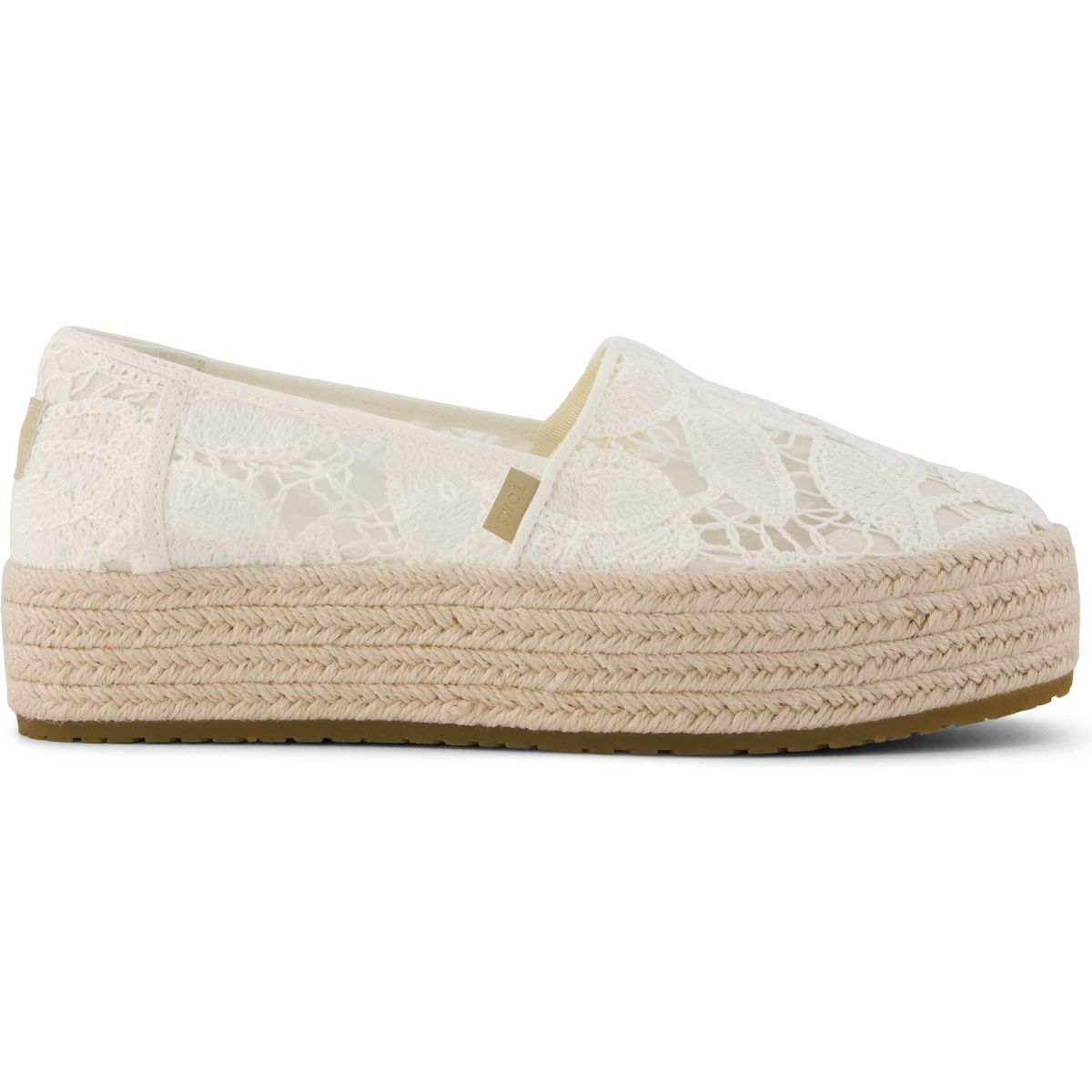 Toms Valencia egret floral crochet 41 10023045-41