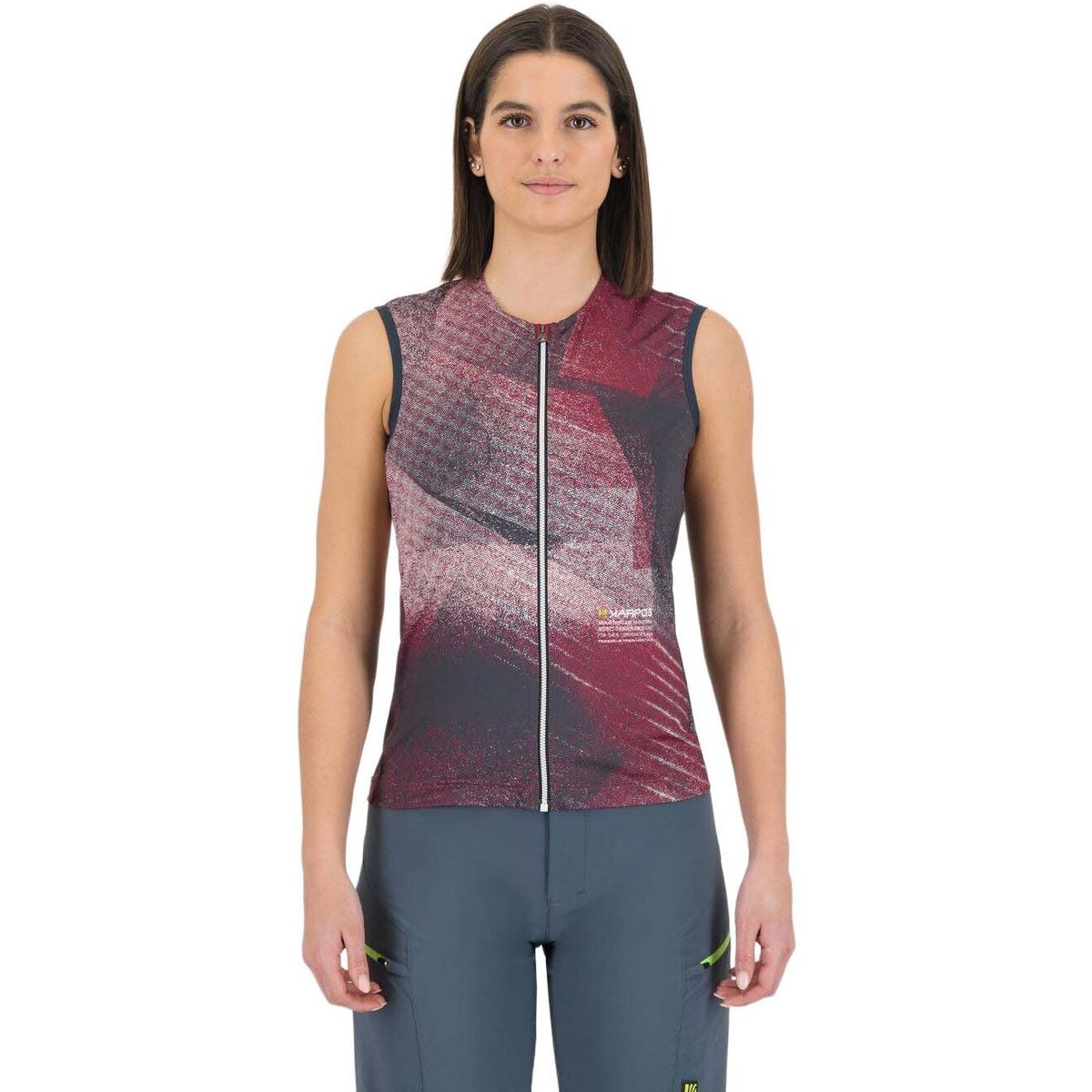 Karpos Sarca W Full Zip Sleeveless beet red/pristine (021) S 2532072-021-S