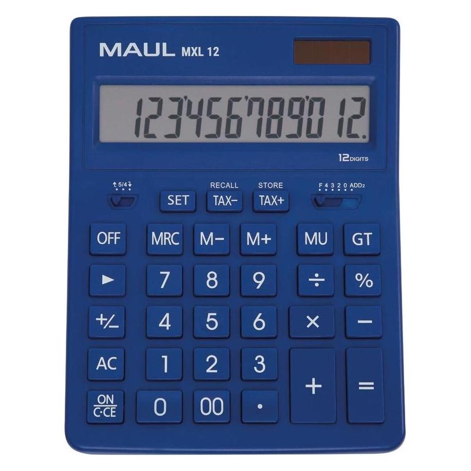 Maul MXL 12 Tischrechner Hellblau Display (Stellen): 12 batteriebetrieben, solar (Batteriebetrieb) (7267034)