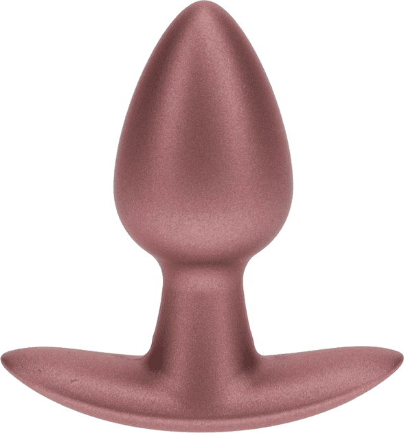Ouch Plug anal en silicone lisse - Small - 6,5 cm - Rose Gold