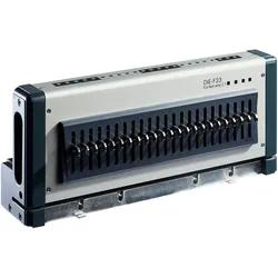 Stanzwerkzeug A23 für Stanzmaschine D600, 2:1 Teilung, eckige Löcher, Eisen, grau