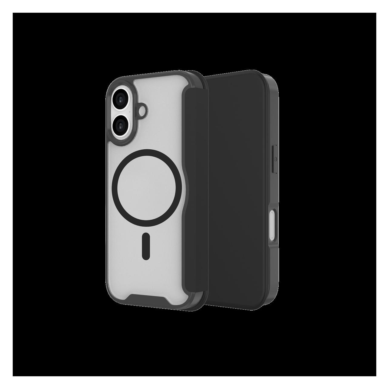 Just Back panel cover Must MUST CHAMPION II MAGSAFE FLIP CASE for iPhone 17, Black (Apple iPhone 17) (JUST MUST)