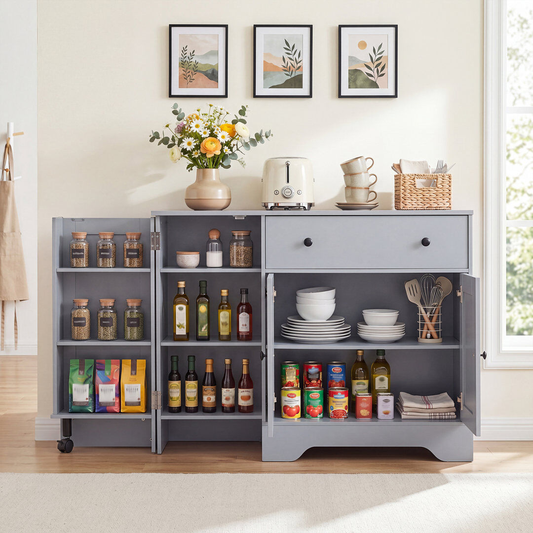 Brayden Studio 105cm Sideboard Grey 83cm H X 105cm W X 40cm D
