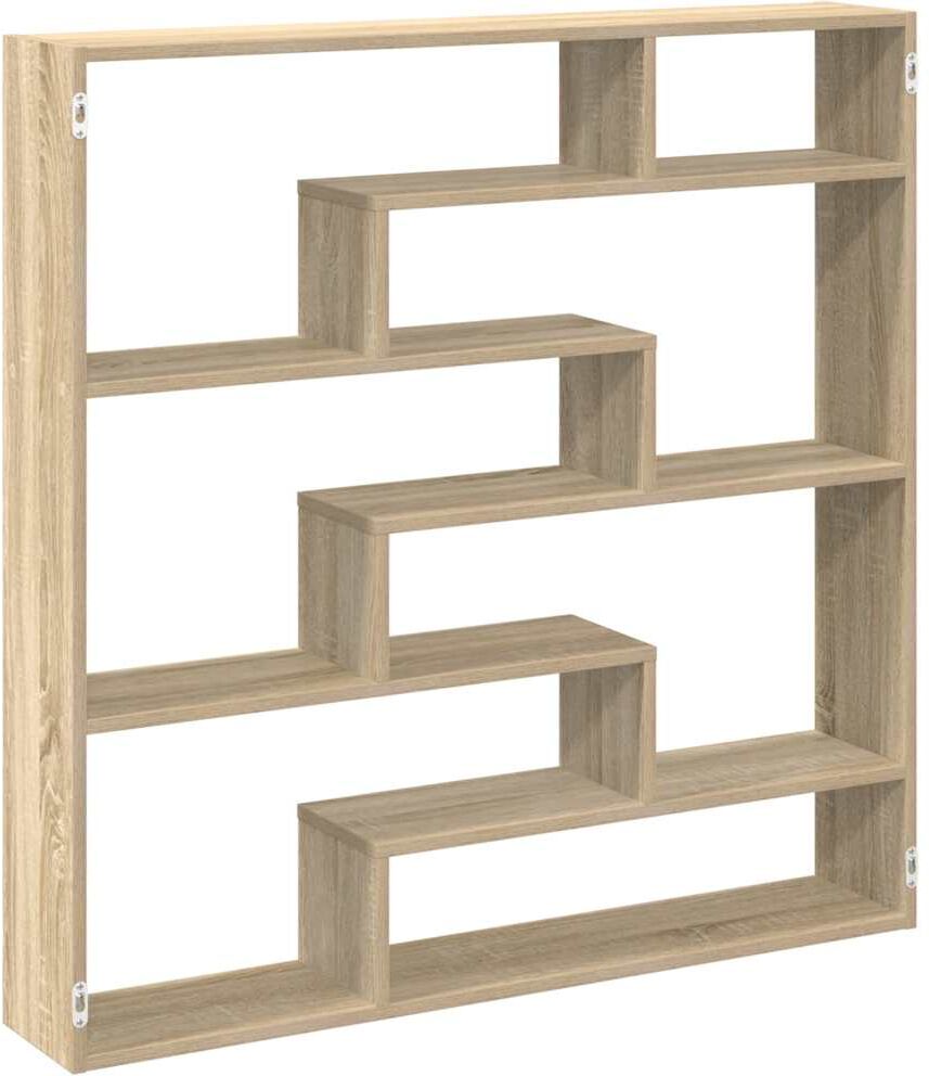 vidaXL Étagère cube murale 7 compartiments chêne sonoma