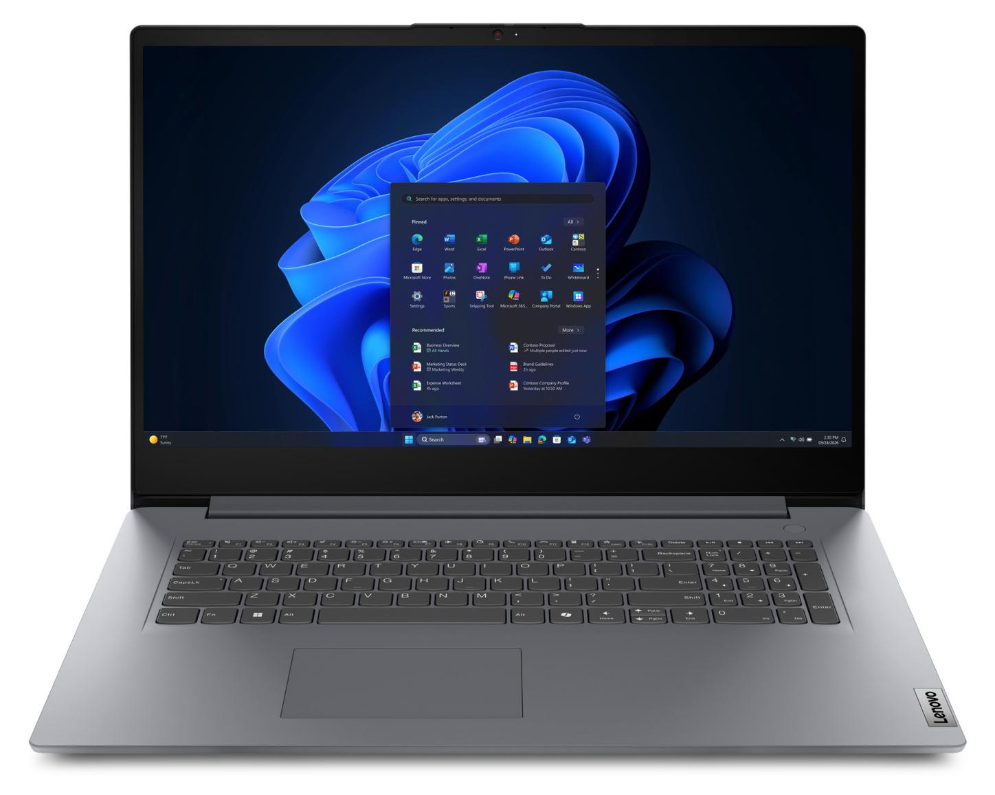 Lenovo V17 G7 IWC, Intel Core 5, 43,9 cm (17.3"), 1920 x 1080 Pixel, 16 GB, 512 GB, Windows 11 Pro