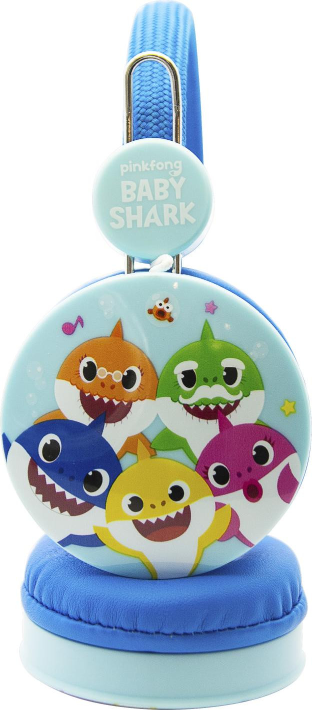 OTL Technologies Baby Shark bekabelde hoofdtelefoon met muziekfunctionaliteit - Blauw