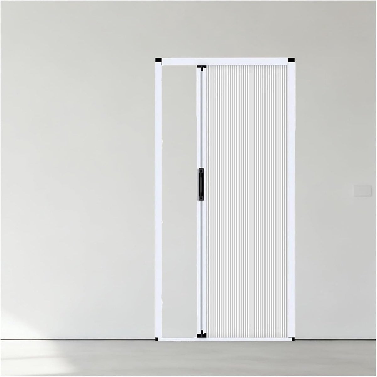Wit Harmonicadeur - Ruimtebesparende Vouwdeur en Schuifdeur - Breedte: 225 cm