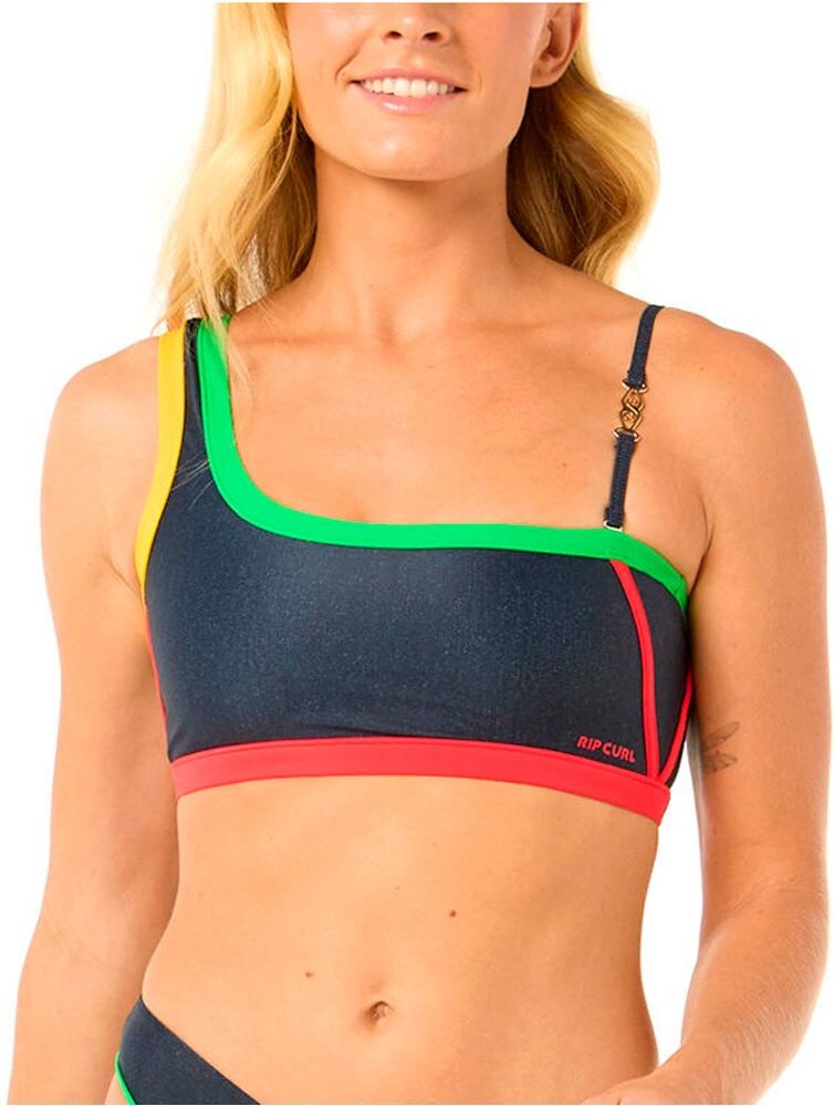 Rip Curl gigi one shoulder top parte de arriba bikini Azul (XXS)