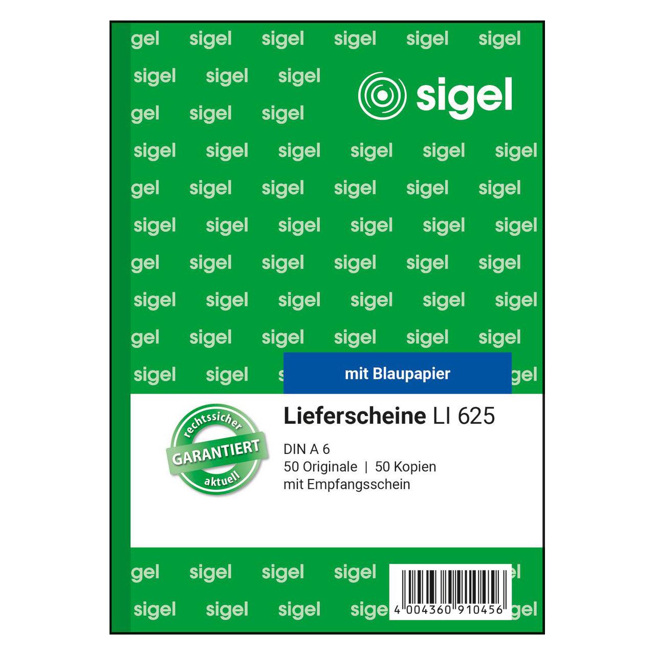 SIGEL Lieferschein mit Empfangsschein Formularbuch LI625