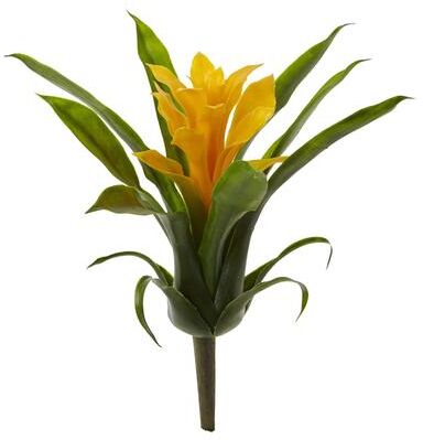 Nearly Natural "10"" Bromeliad Artificial Flower (Set of 6)"
