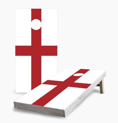 Skip's Garage English Flag Regulation 2x4 Cornhole Game Set