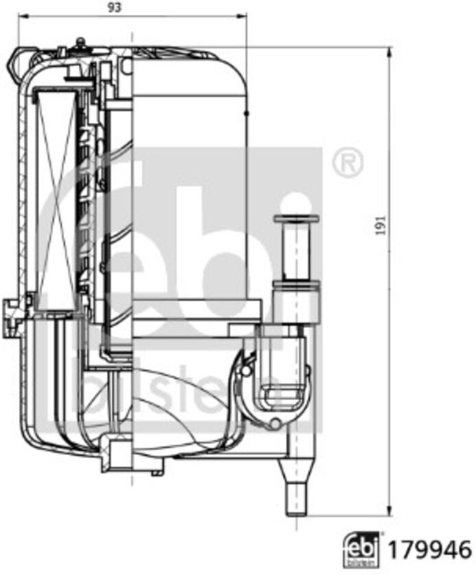 Febi Bilstein Filtro carburante 179946