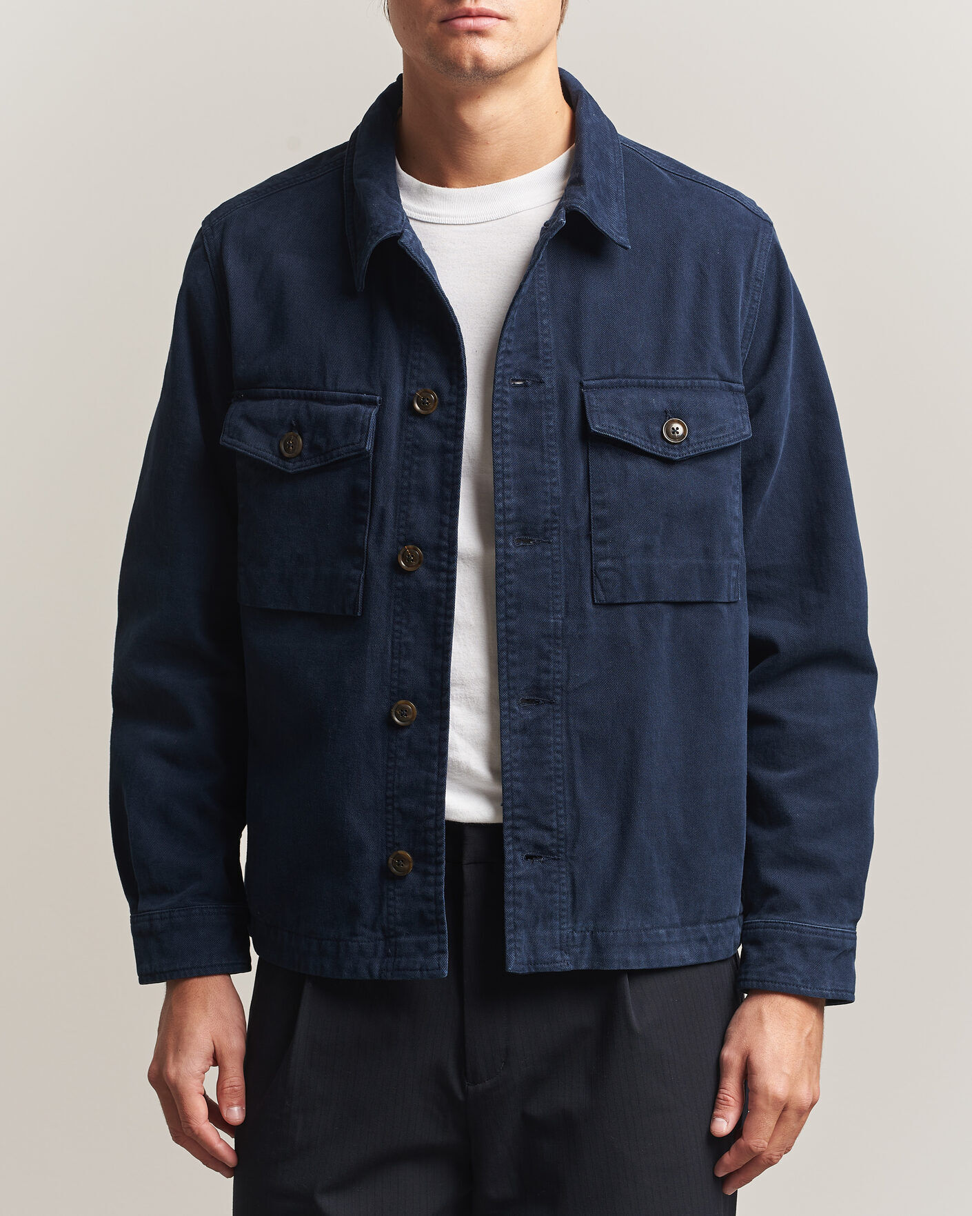 PS Paul Smith Pocket Overshirt Navy men L Blå
