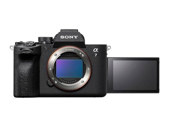 Sony Alpha 7 IV Geavanceerde full-frame spiegelloze camera (33 megapixels, realtime scherpstelling, 10 frames per seconde, 4K 60p-video, instelbaar volledig aanraakscherm, nieuwe menu's) Zwart