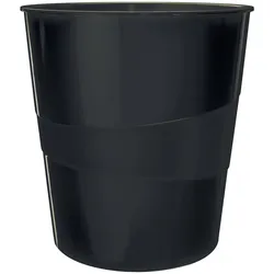 Leitz Papierkorb, Abfalleimer, Schwarz