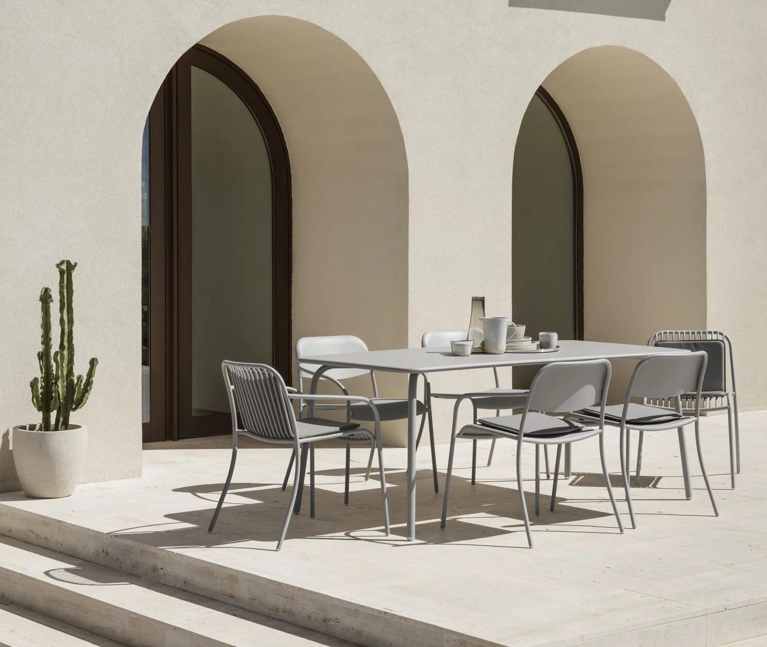 blomus Yua Wire Outdoor Stuhl (Silk Gray) Silk Gray