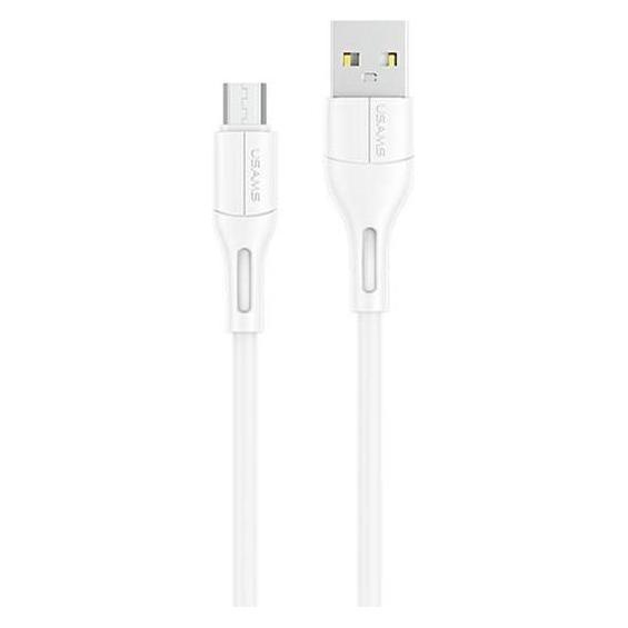 Usams Kabel U68 microUSB 2A Fast Charge 1m bialywhite SJ502USB02 USSJ502 (1 m, USB 2.0) (SJ502USB02)