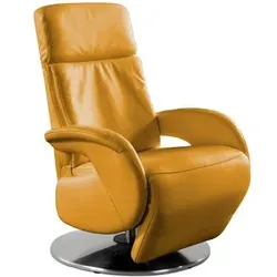 Polsteria Sessel Lava Leder Gelb Curry