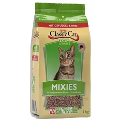 Classic Cat Mixies mit Geflügel und Rind | 1kg Katzenfutter trocken