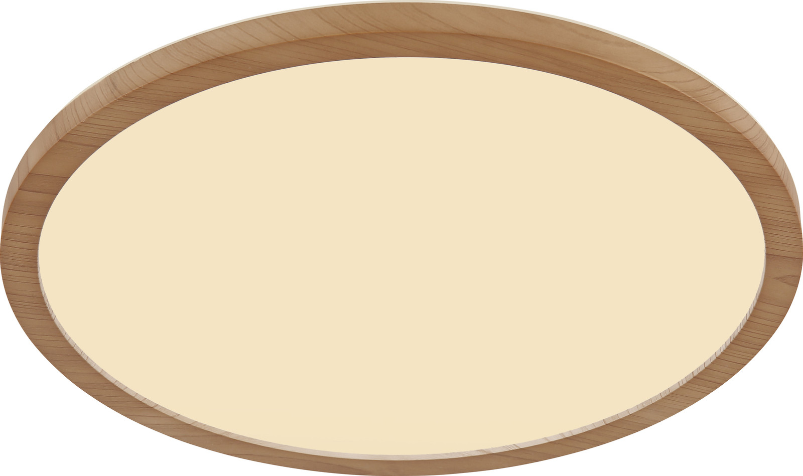 Globo Lighting Sapana LED-plafondlamp rond, wit/bruin/bruin, Diameter: 42 cm