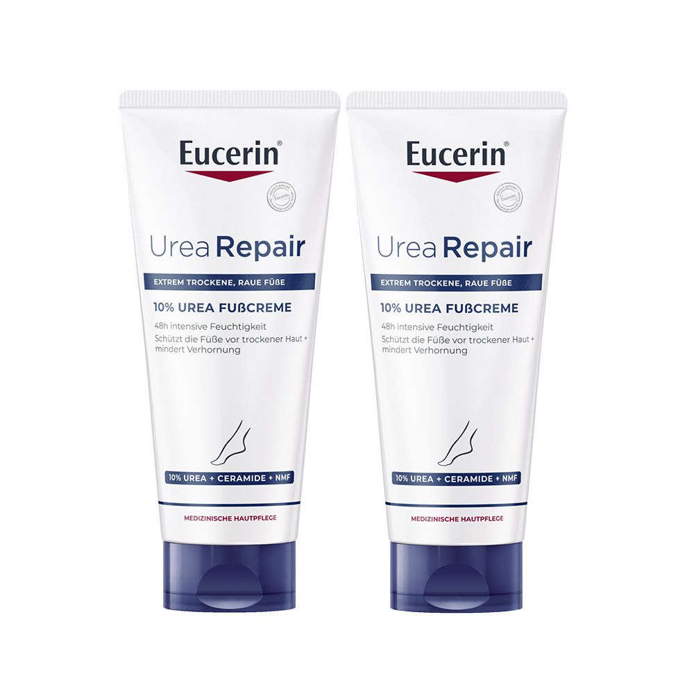 2x Eucerin UreaRepair Plus Fußcreme 10% 2x100 ml