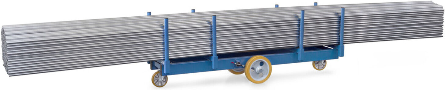 fetra Langmaterial-Wagen 2123 - Tragkraft 3000kg Polyurethan-Reifen)