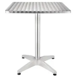 Bolero Tisch Edelstahl quadratisch 60cm