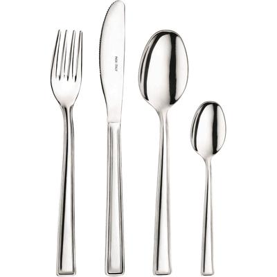 Besteck-Set PINTINOX "SEA", silber (chromfarben, silberfarben), 16 Stk., Edelstahl 18/0, Essbesteck-Sets, in moderner und zeitloser Formgebung
