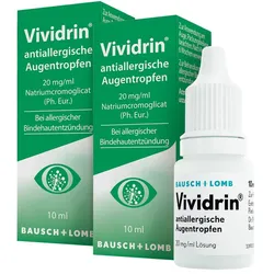 Vividrin Antiallergische Augentropfen 2X10 ml