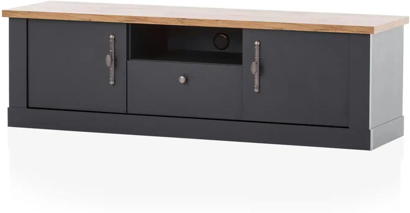Höffner Lowboard  Calella ¦ grau ¦ Maße (cm): B: 158 H: 51 T: 45.0