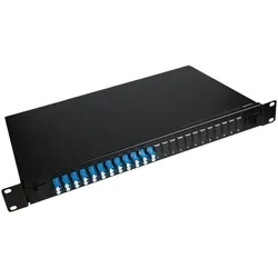 Lanview patch-panel - 1U - 19", Server Zubehör, Schwarz