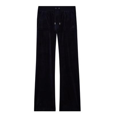 Sweathose JUICY COUTURE "DEL RAY Damen", Damen, Gr. L, EURO-Größen, night sky, 95% Baumwolle, 5% Elasthan, normal, Hosen Sweathose, Trainingshose Damen, Sweathose, Velour, Jogginghose mit Glitzer, Sale