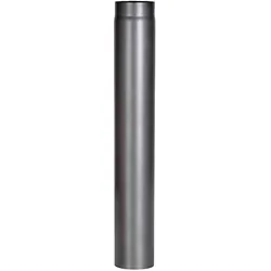 FireFix, Zubehör Kerzen + Kamin, RD150/1 Ofenrohr aus 2 mm starken Stahl (Rauchrohr) in 150 mm Durchmesser, für Kaminöfen und