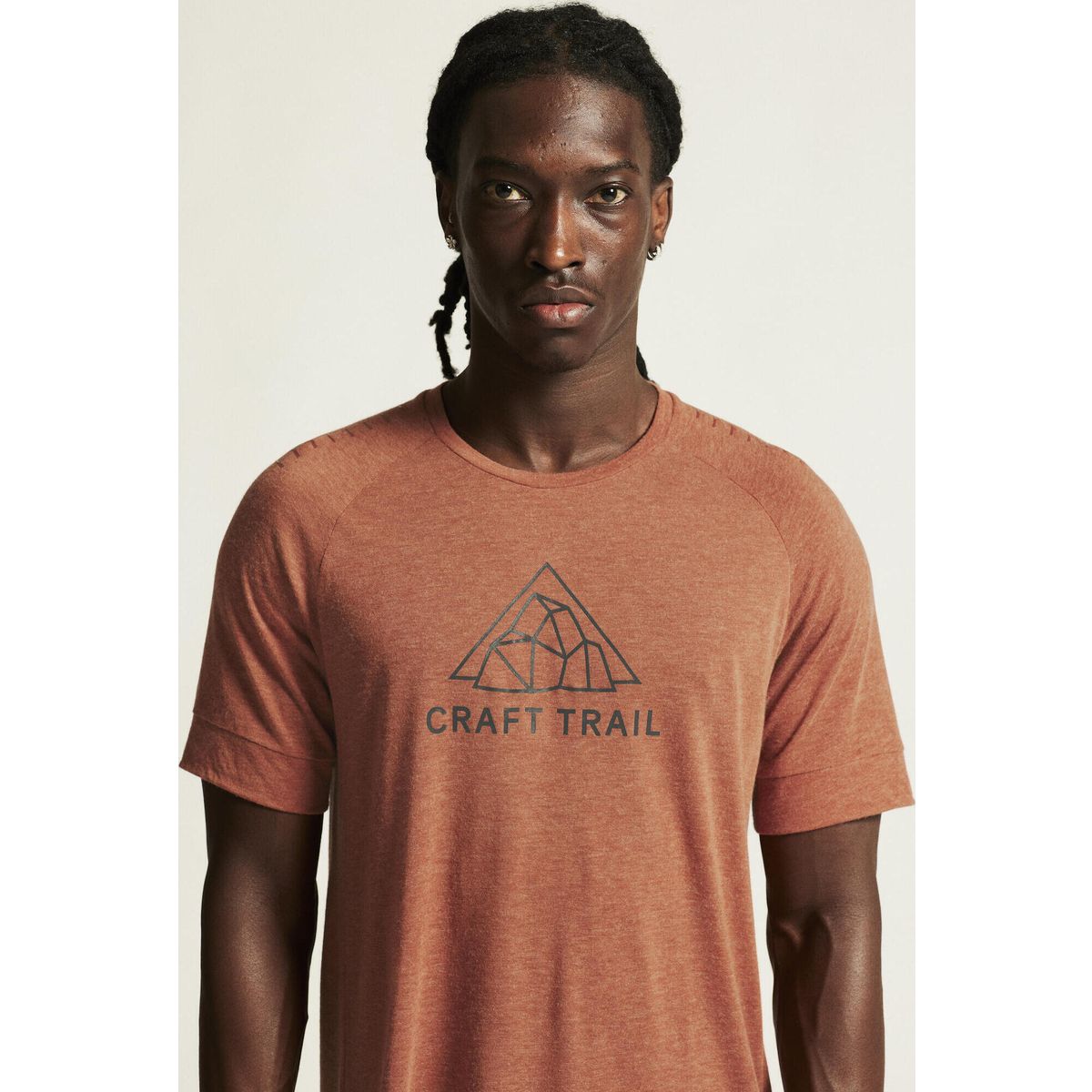 Craft ADV Trail Wool Short Sleeve Tee Men sequoia/melange (458200) M 1913721-458200-5