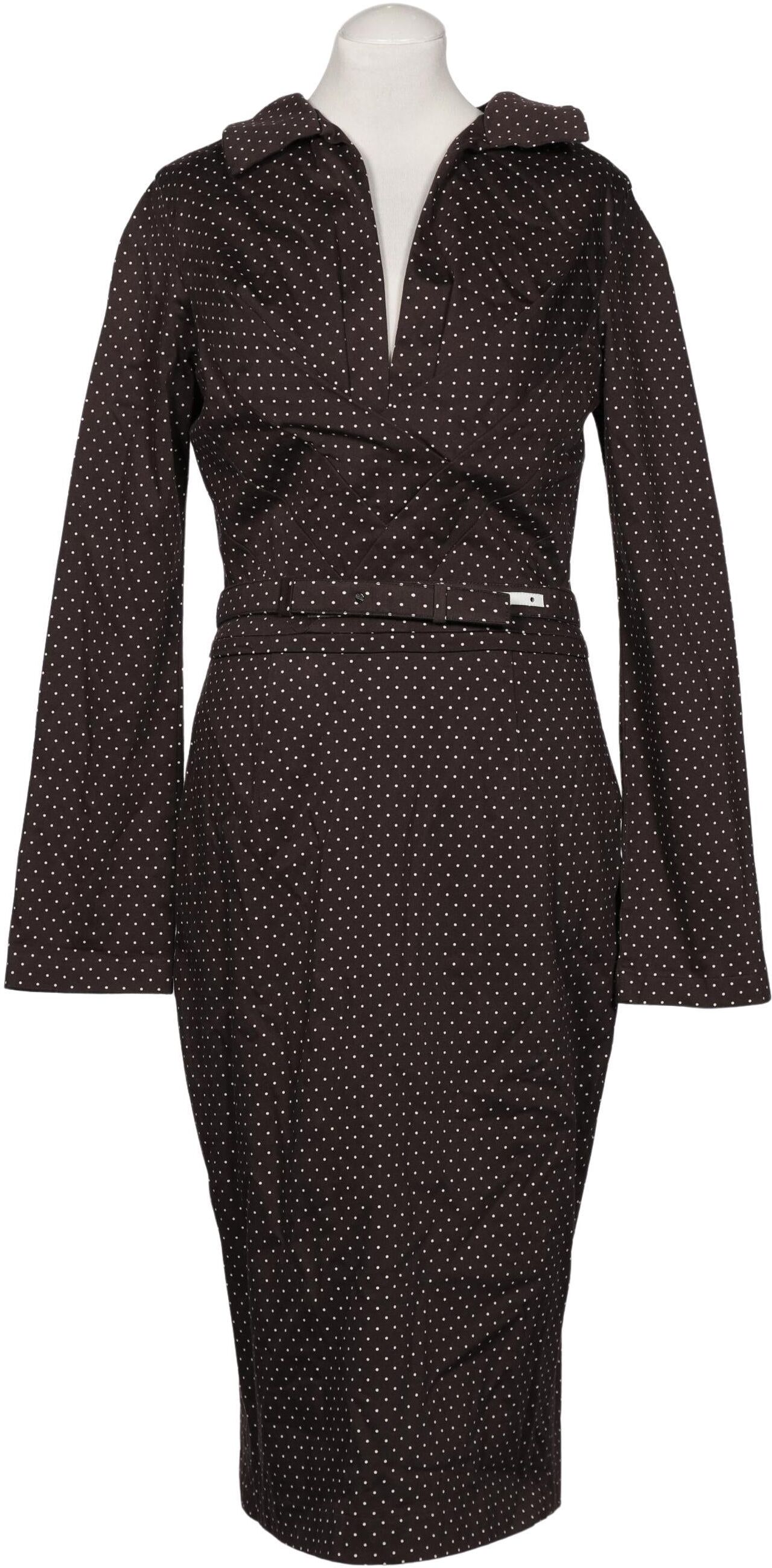 Samantha Sung Damen Kleid, Braun, Gr. M, Baumwolle - Second Hand