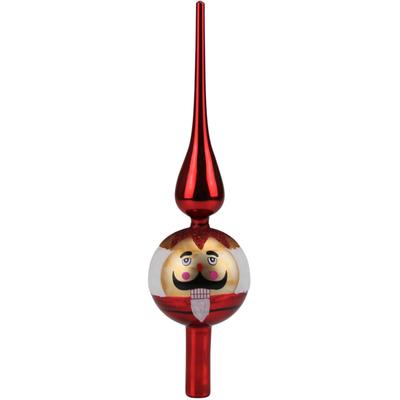 Christbaumspitze AM DESIGN "Weihnachtsdeko rot, Christbaumschmuck", rot (rot, rot), B:8cm H:30,5cm T:8cm, Glas, Weihnachtsbaumschmuck, aus Glas, Höhe ca. 30,5 cm