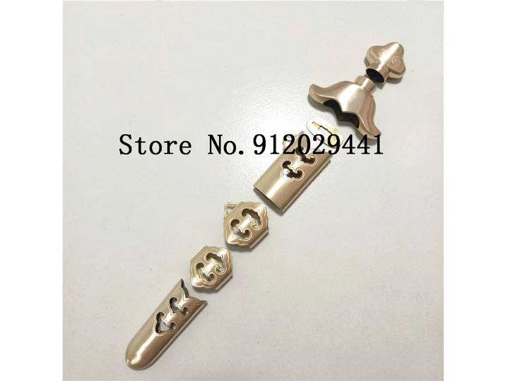 Accessoires en cuivre pour épée TaiChi Jian, accessoires en laiton véritable de haute qualité pour épée chinoise WUSHU Jian