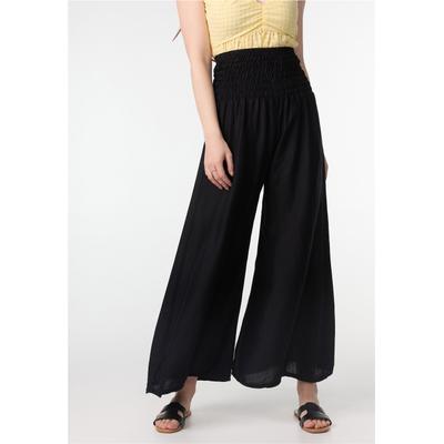 Palazzohose PAIGH, Damen, Gr. M, EURO-Größen, schwarz, 100% Viskose, unifarben, lang, Hosen Palazzohose, mit elastischem Dehnbund