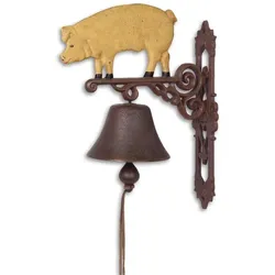 Moritz Türglocke Glocke Schwein Gußeisen Antik Stil Sau Ferkel Retro Schelle Bauernhof