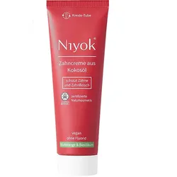 75ml Niyok Zahncreme aus Kokosöl - Blutorange & Basilikum
