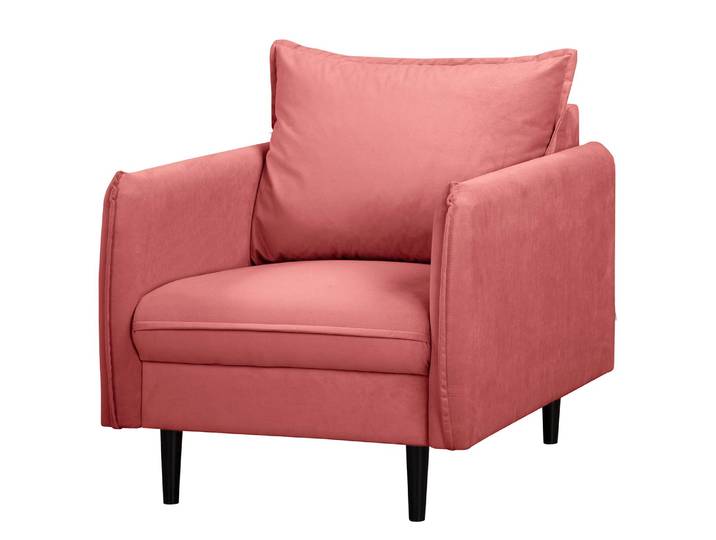 Sessel Palawan Pink Microfaser Jada 74 x 86 x 91cm