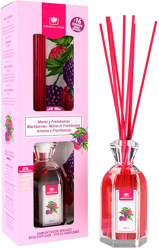 Cristalinas Mikado désodorisant 0% #mûres et framboises