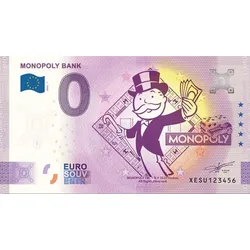 Die offiziell lizensierte 0-Euro-Banknote MONOPOLYTM!
