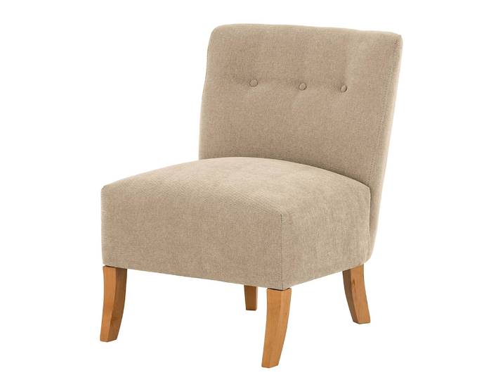 Fauteuil Tillet Beige Tissu Scara 62 x 79 x 67cm