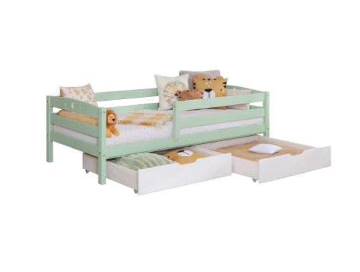 TiCAA Einzelbett „Eli“, Kinderbett, Jugendbett, Schlafzimmer, Kinderzimmer