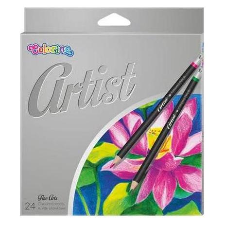 Patio Colorino Künstler-Buntstifte - 24 Farben - Runde Spitze - 3 mm Durchmesser (24x) (54035379)