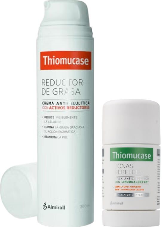 Almirall Thiomucase Pack Cream Woman 200 ml + Stick Zonas Rebeldes 75 ml