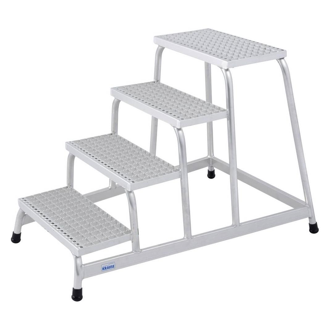 Krause Montagetritt, mit Alu-Gitterroststufen (Gerüst, 114 cm) (805348)