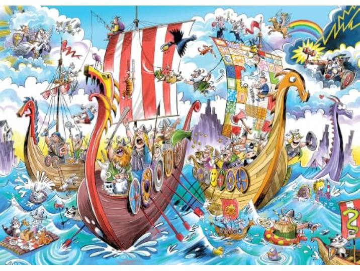 Cobble Hill puzzel 1000 stukjes - Viking avontuur legpuzzel