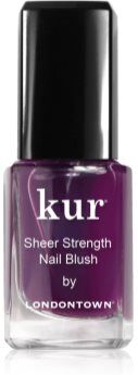 LONDONTOWN Kur Sheer Strength Nail Blush cuidado refirmante e iluminador com cor para unhas tom Concord 12 ml. Kur Sheer Strength Nail Blush